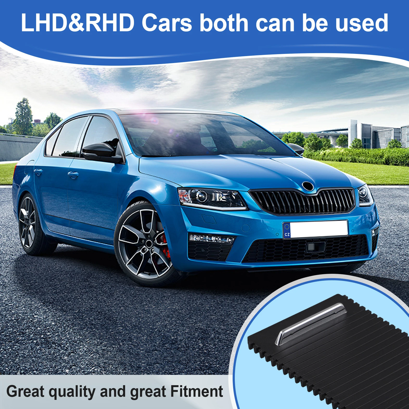 

Car Interior Center Console Blind Cup Holder Drinks Roller Shutter For Skoda Superb 2009-2015 3T08625319B9