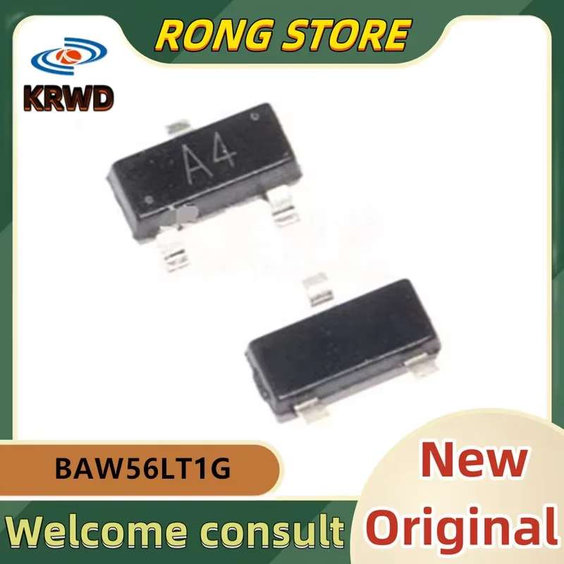 50PCS A1 A4 A7  New and Original Chip IC SOT-23-3 BAW56LT1G BAW56LT1 BAW56LT BAW56L BAW56