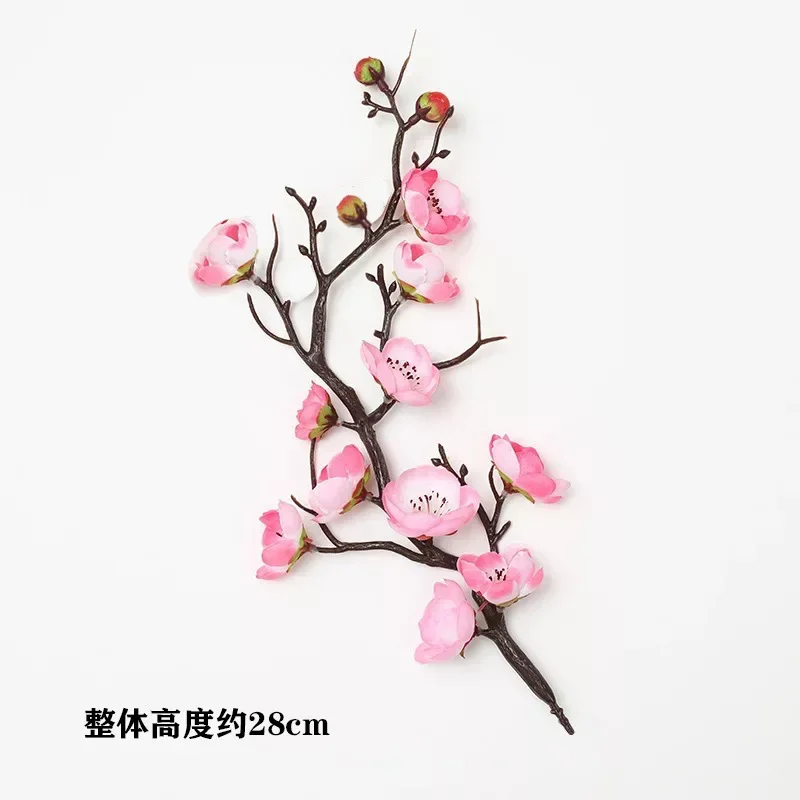 Artificial Plum Bonsai Tree Height Simulation Fake Flowers, Wintersweet Bonsai Home Hotel Garden Decoration Desktop Decoration