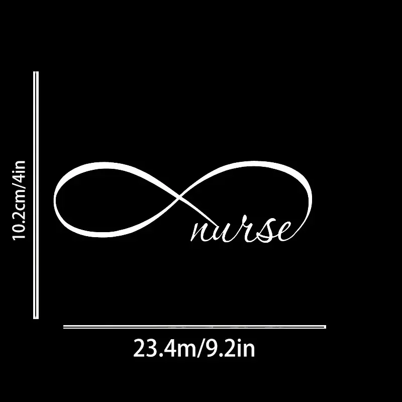 ملصق سيارة رمز الممرضة اللانهائية ، مضحك ، كمبيوتر محمول ، زجاجة ، شاحنة ، دراجة نارية ، طلاء السيارة ، نافذة ، صيد ، قارب ، لوح تزلج Dec #4