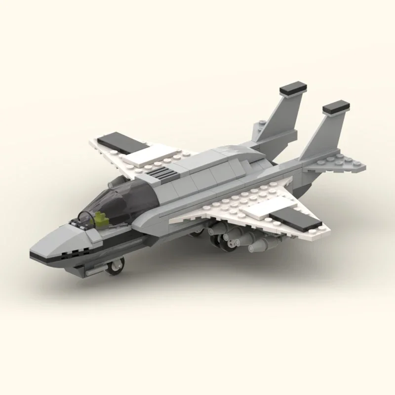 Military Aircraft Model Moc Building Bricks FS-10 Emissary Fighter Technology Blocks Gifts Christmas Toys DIY Sets Assembly