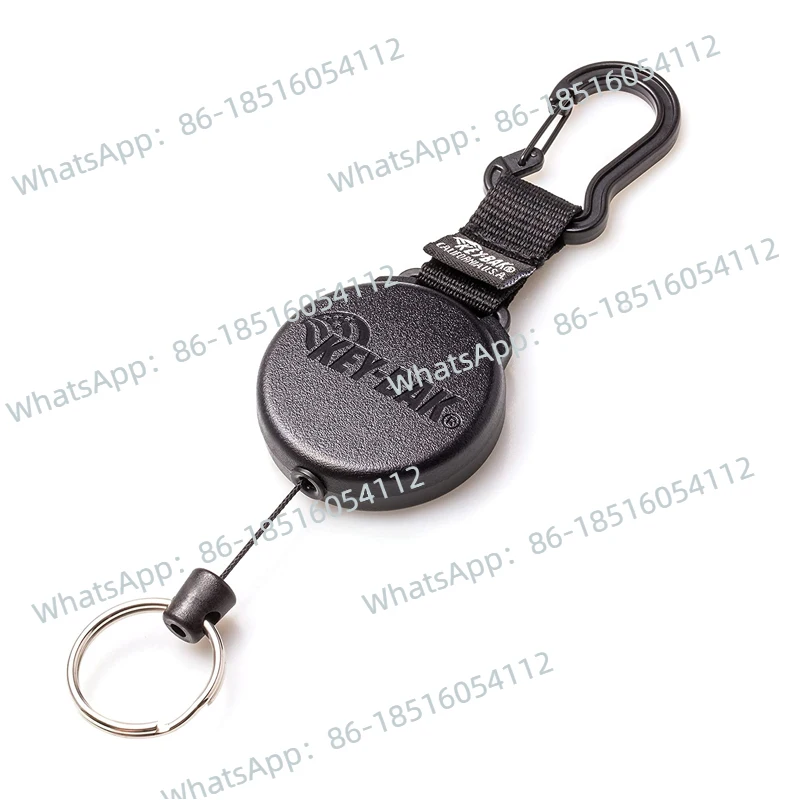 Imported retractable keychain with automatic retraction and anti loss key ring, quick hanging keychain-60cm