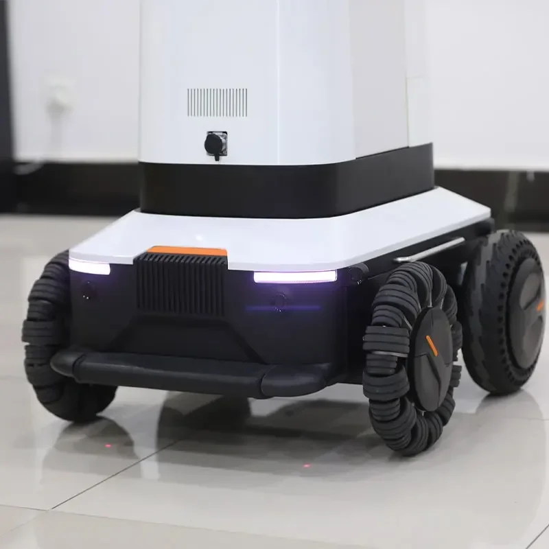 MH3000 Robot di pattuglia UGV di sicurezza di sorveglianza autonoma per esterni personalizzato con braccio flessibile e sistema di rilevamento