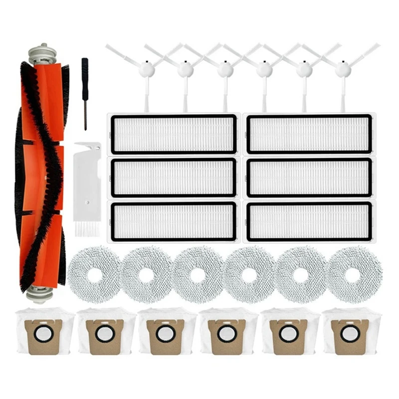 A31I For Xiaomi Robot Vacuum X10+ / B101CN/ Dreame L10S Ultra / S10 Pro Main Side Brush Hepa Filter Mop Cloth Dust Bags