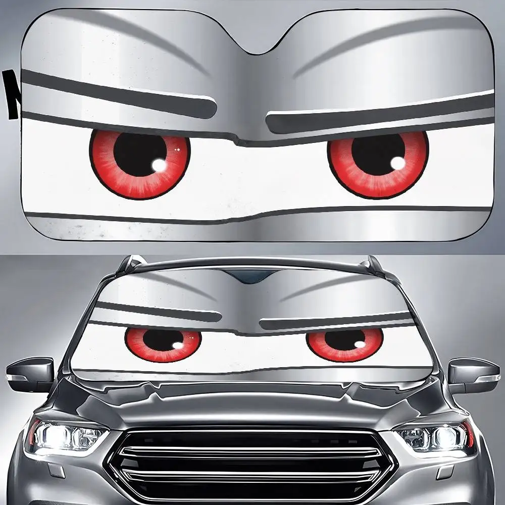 Red Eye Mask Close Up Print Car Windshield Sunshade Foldable Sun Visor Car Interior Decoration Gift