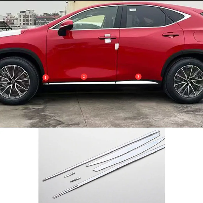 

Car accessories FIT FOR Lexus NX AZ20 2022-2025 ABS chrome Body Kit Side Door Car Body Molding Cover Trim