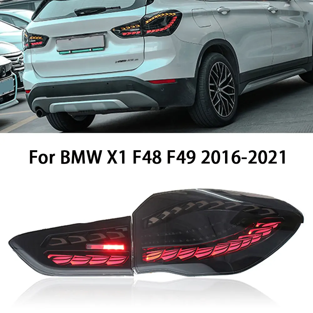 

Задние фонари для BMW X1 F48 F49 2016-2021 светодиодный, задние фонари с динамическим поворотным сигналом, стоп-сигнал, стояночный тормоз, фонарь заднего хода