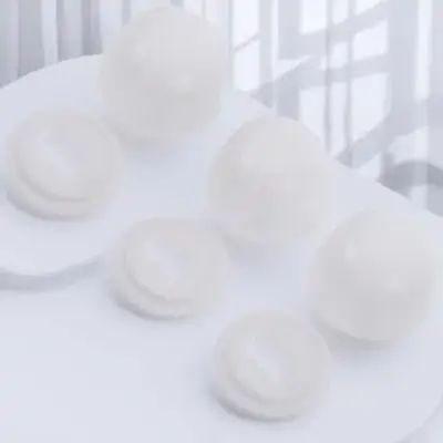 3Pair Toilet Bolt Covers Universal Plastic Toilet Bowl Installation Accessories Decorative Bolt Caps Replacement for Closestool