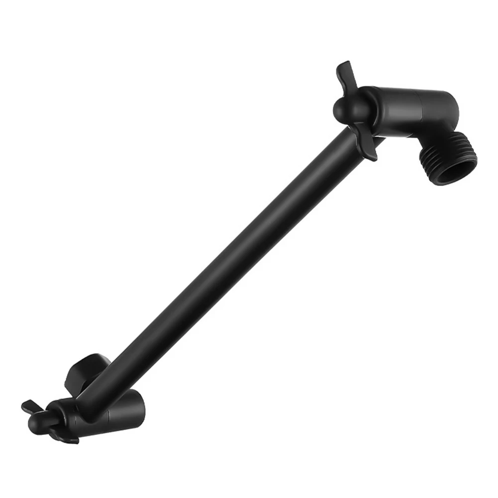 11 Inch Adjustable Shower Extension Arm in Brass with Secure for pivot and Antileak Features for Custom Shower Setup