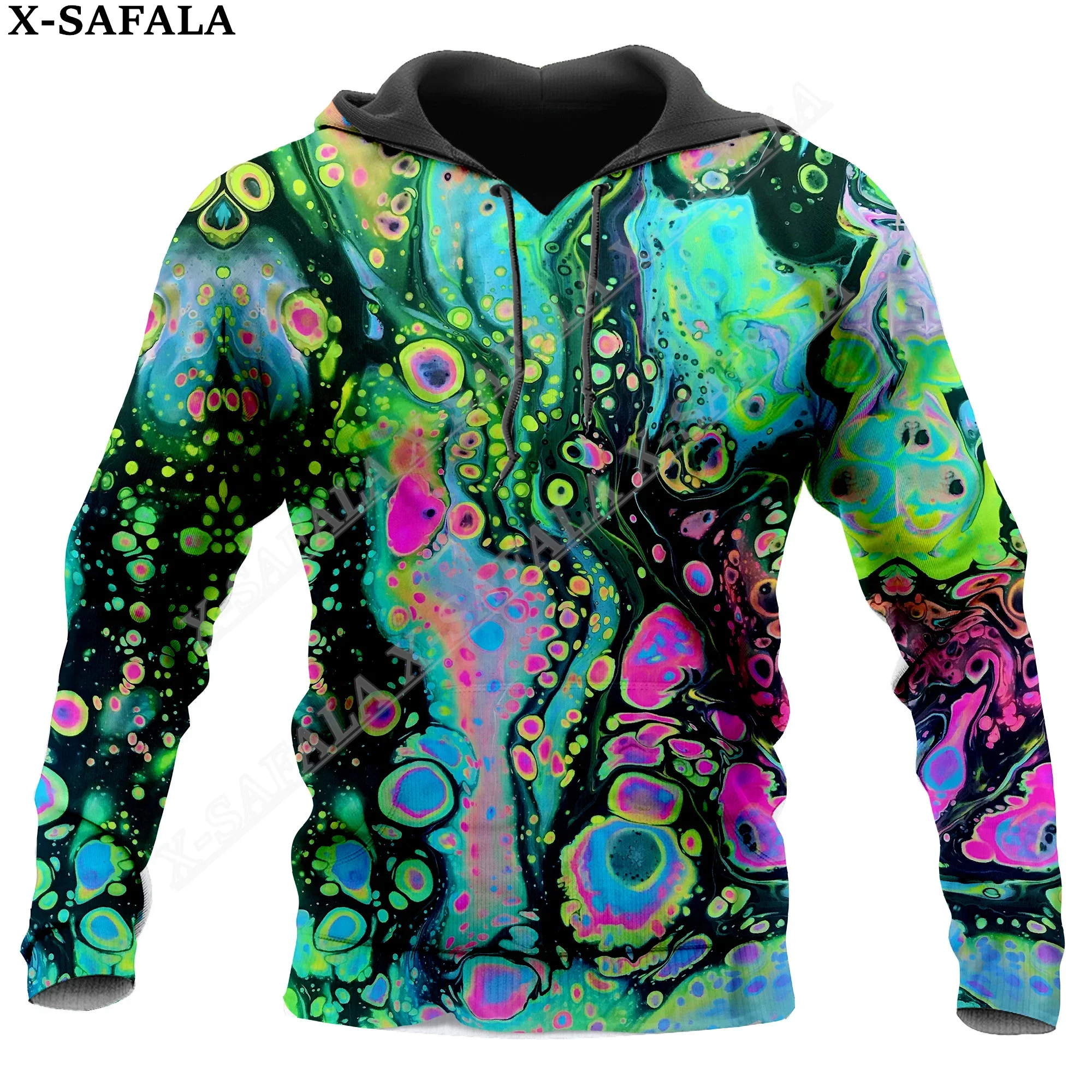 Hippie Psychedelic Colorful Trippy 3D Print Zipper Hoodie Man Female Pullover Sweatshirt Hooded Jacket Jersey Coat Tracksuits-10