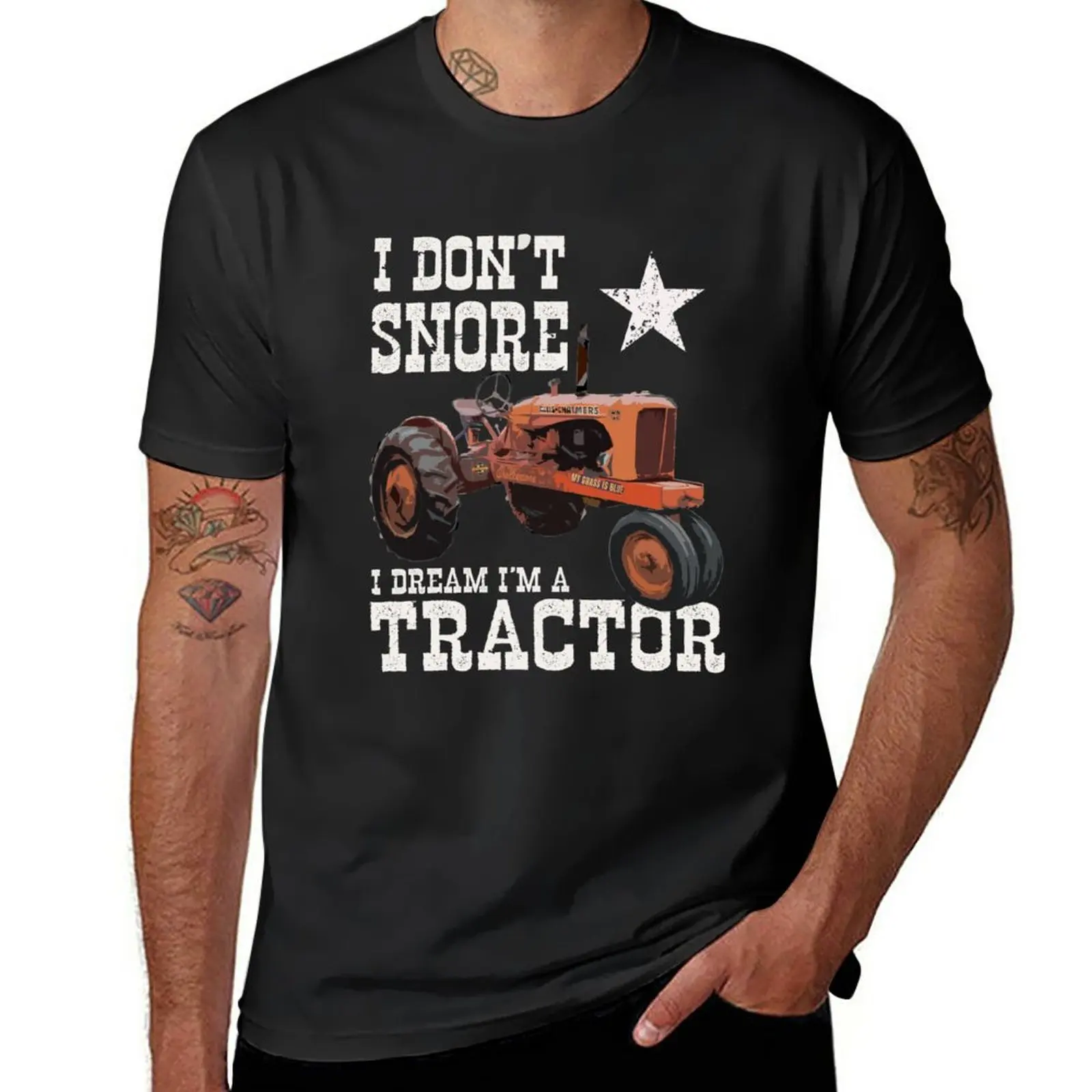 Funny I Don't Snore I Dream I'm A Tractor Farm Life T-Shirt graphics customizeds mens graphic t-shirts hip hop