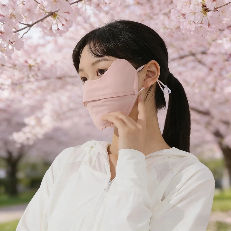 

Новая дышащая маска из ледяного шелка, моющаяся, пылезащитная, для езды на велосипеде, с защитой от УФ-излучения, сетчатая, унисекс