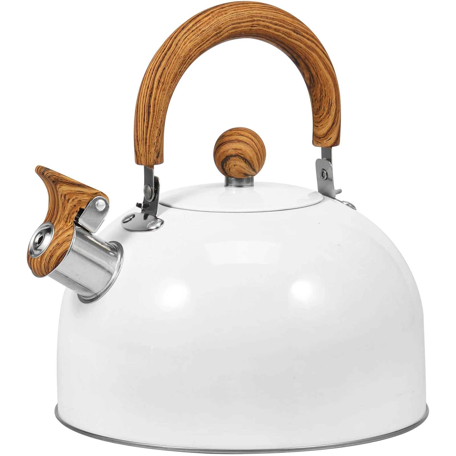 3/2L Tea Kettle with Anti-scald Handle Rustproof Whistling Tea Kettle Food Grade Stainless Steel Stove Top Tea Kettle Even