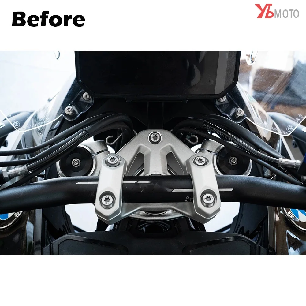 Für BMW R1300GS GS1300 R1300 GS R 1300GS ABENTEUER ADV 2024 2025 Motorrad Zubehör CNC Gabeln Trim Abdeckung Kappe R 1300 GS – Detail 3