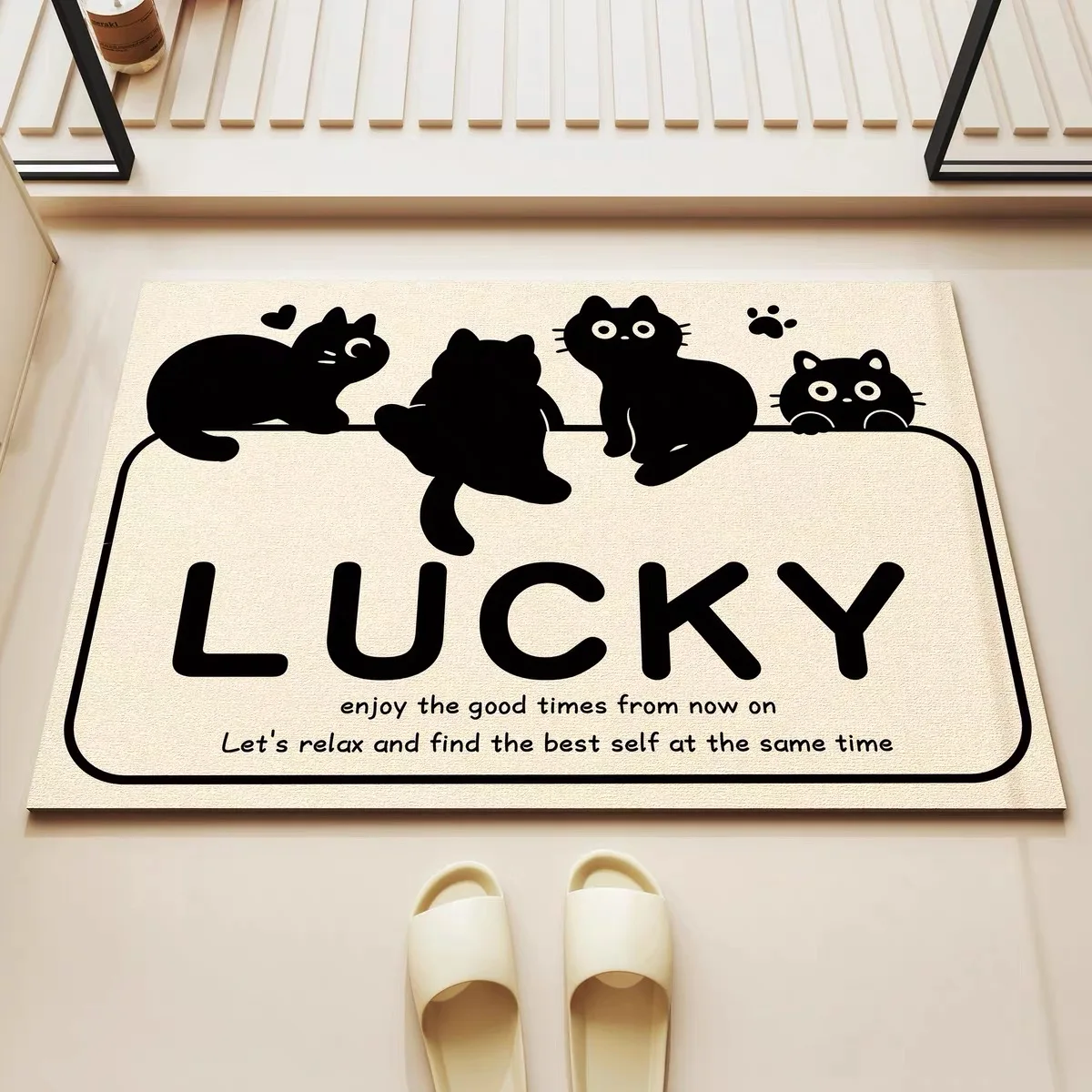 VIKAMA Cartoon Diatom Mud Bath Absorbent Mat Household Toilet Non-Slip And Dirty Mat Wash Basin Foot Mat Bathroom