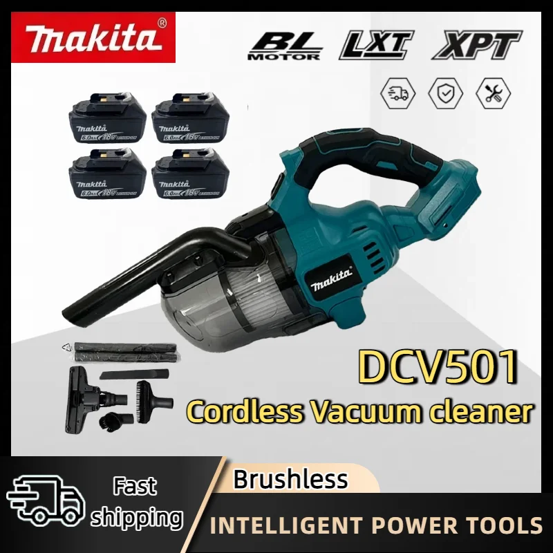 

Makita Cordless Portable Handheld Power Vacuum Electric Vacuum Cleaner Multi-function Dust Cleaning Tool For 18v Battery