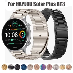 Stainless Steel Strap For Haylou Solar Plus RT3 Band Belt 22mm Watchband Metal Mesh Wristband For Haylou Smart Watch Accessories