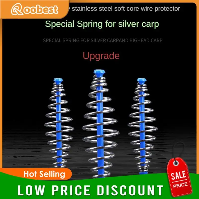 lot Bait Feeder Spring for Carp Fishing Fresh & Saltwater Fishing Rig Bait Feeder Cages & Method Leader