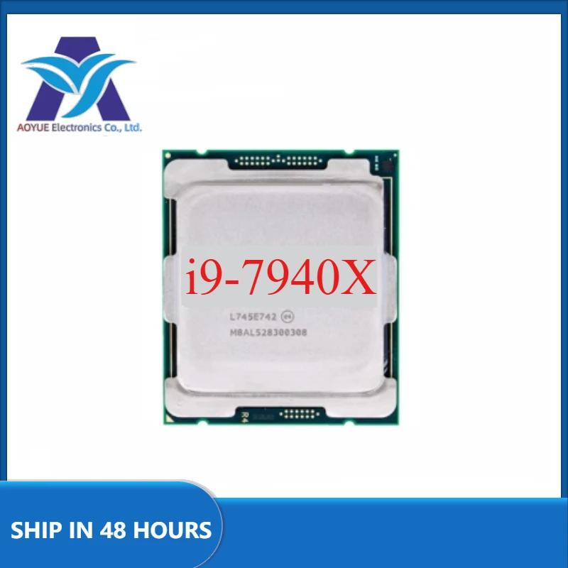 1Pcs/lot used i9-7940X i9 7940X CPU 14nm 14 Cores 28 Threads 3.1GHz 19.25MB 165W processor LGA2066 perfect test