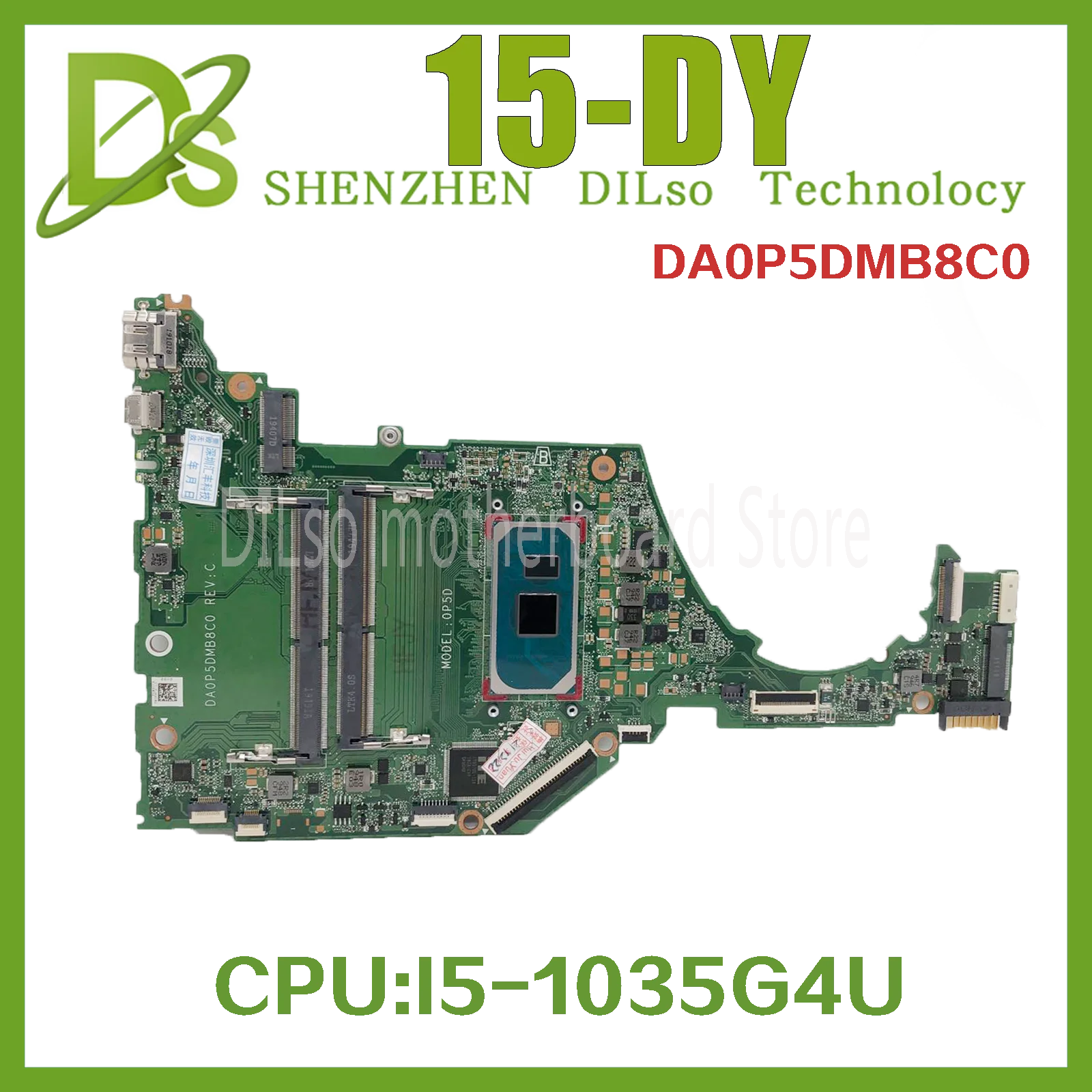 

KEFU DA0P5DMB8C0 Mainboard For HP 15-DY 15-DA 15S-FQ 15T-DY Laptop Mainboard With I5-1035G1 I7-1065G7 L71756-601 L71756-001 100%