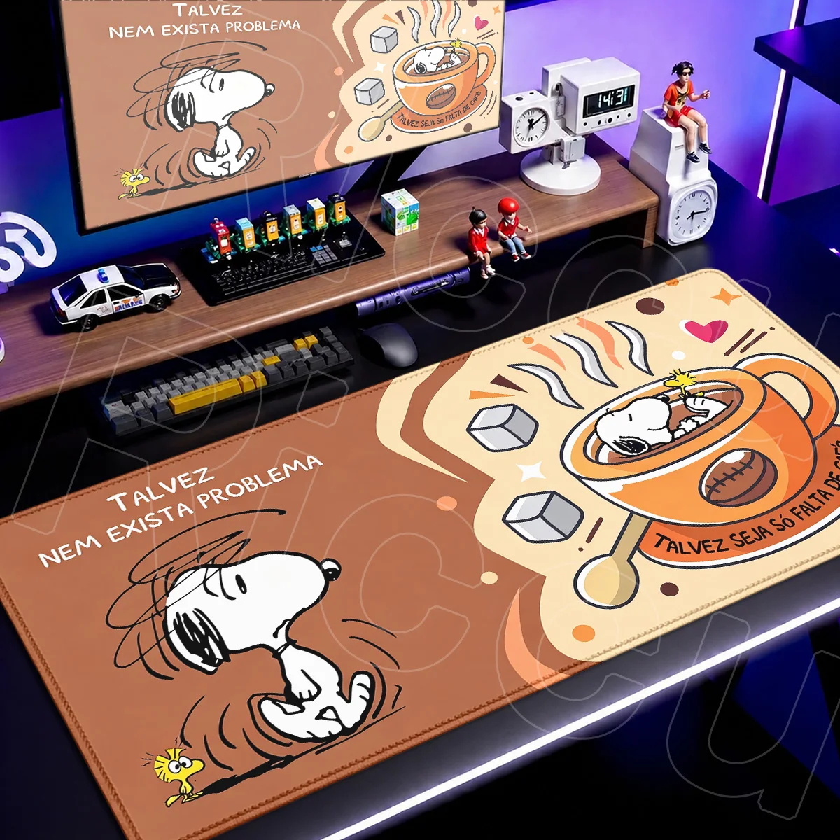 S-Snoopys Dog Cute Wallpaper Pattern Mousepad E-sport Gamer Cabinet Rug Large Laptop Keyboard Mat HD Printing Office Accessories