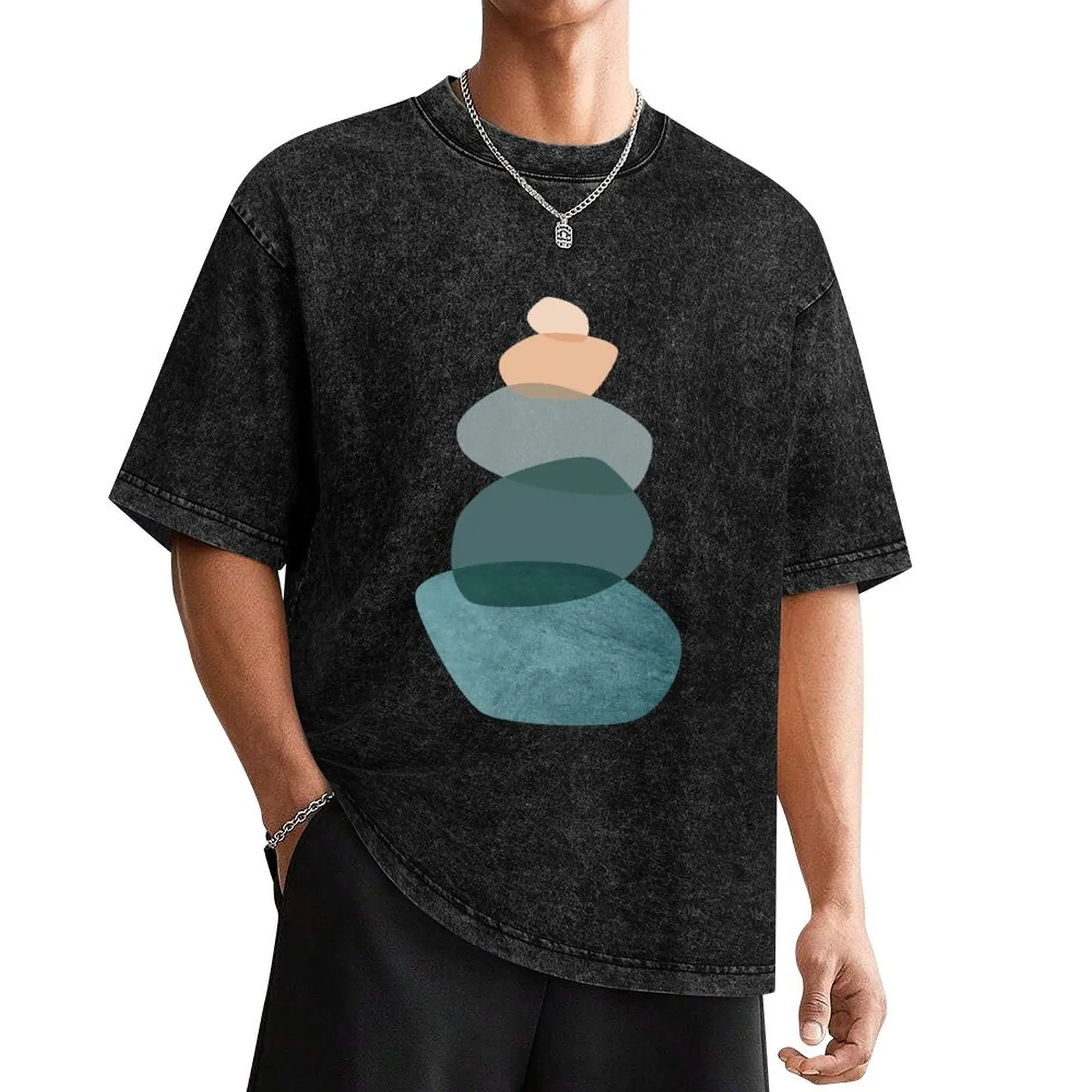 Balancing Stones T-Shirt summer top quick-drying plain rapper graphic tees t shirts men