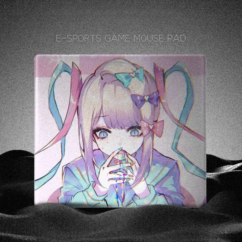 

Tempered Glass Mouse Pads Esports Gaming Mats Anime Girl Smooth Surface Desk Pad PC FPS Gaming Mouse Pad Gaming Accessories Gift