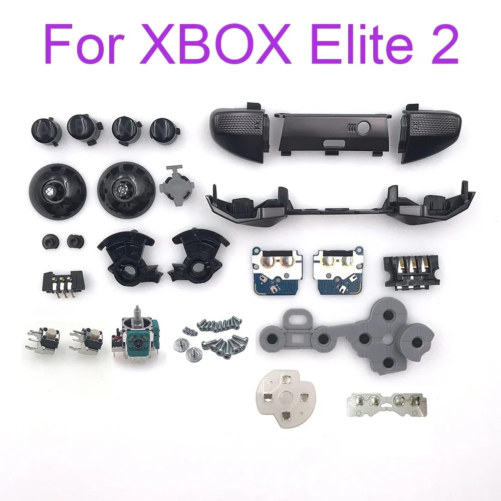 

Replacement For Xbox One Elite Series 2 Controller Shell LB RB Bumper Power Button LT RT Trigger Middle Frame Accessories Kit