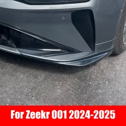 For Zeekr 001 2024 2025 Front bumper protection angle ABS material shiny black exterior modification part