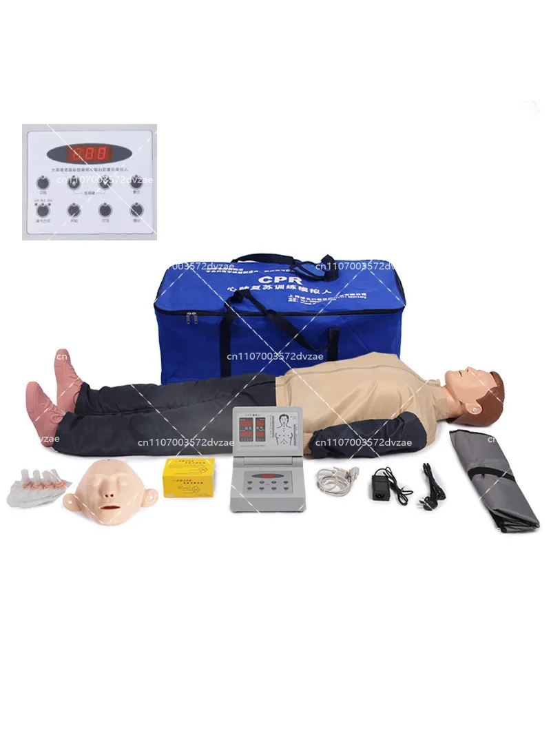 Full Body Adult CPR Manikin Emergency Training Simulator Artificial Respiration Dummy for First Aid Practice
