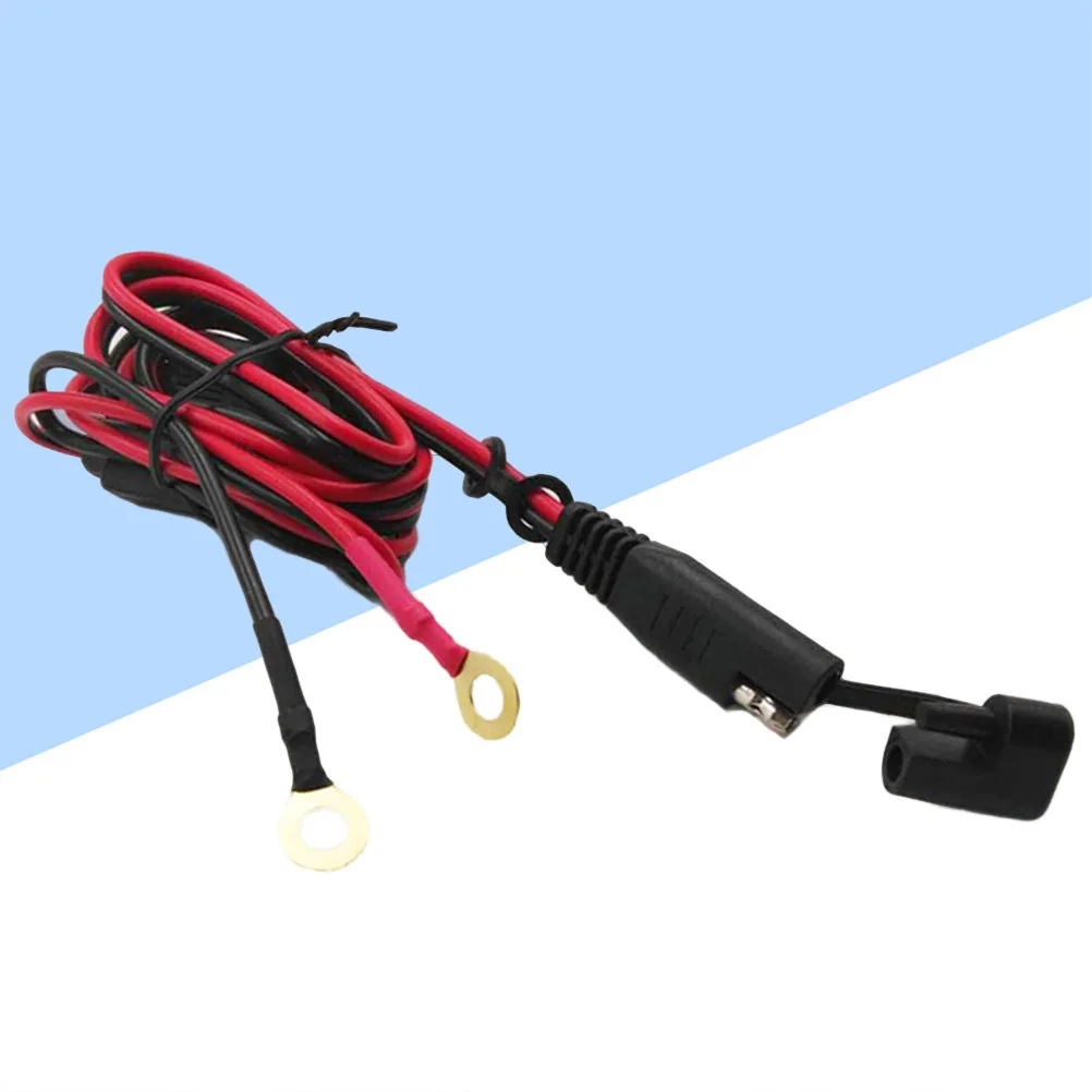 

Sae to Round Terminal Motorcycle Charging Cable 10Ft Waterproof Uv Resistant Heavy Duty Extension for Solar Panel Truck