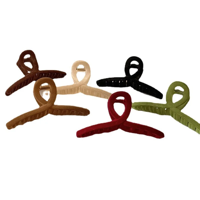 يتدفقون مشبك شعر كليب بسيط أنيق عالية ذيل حصان القرش كليب مشبك شعر الظهر الشعبي