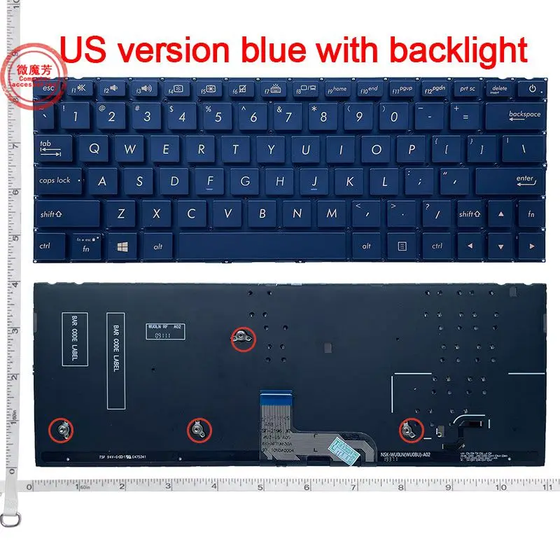 

New US Keyboard For ASUS Deluxe 14 13 UX333 UX333F UX333FA UX333FN Lingyao U2 U3300F U3300FN U3600F