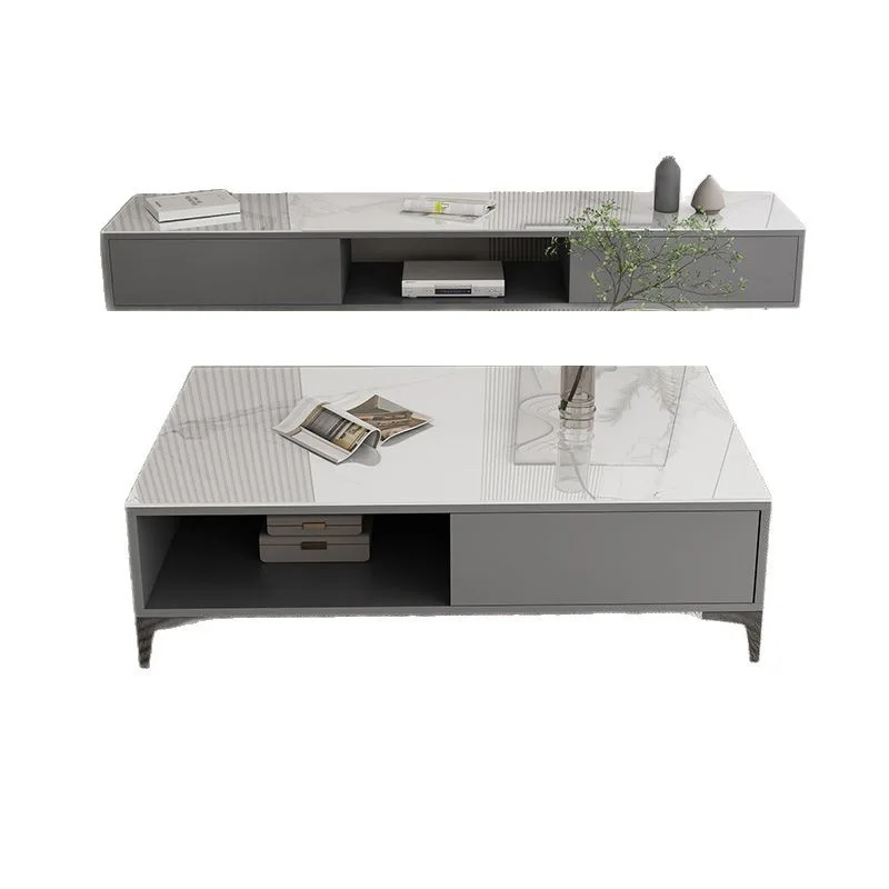 

2025 TV cabinet coffee table living room household combination small apartment simple floor cabinet simple floor TV cabinet