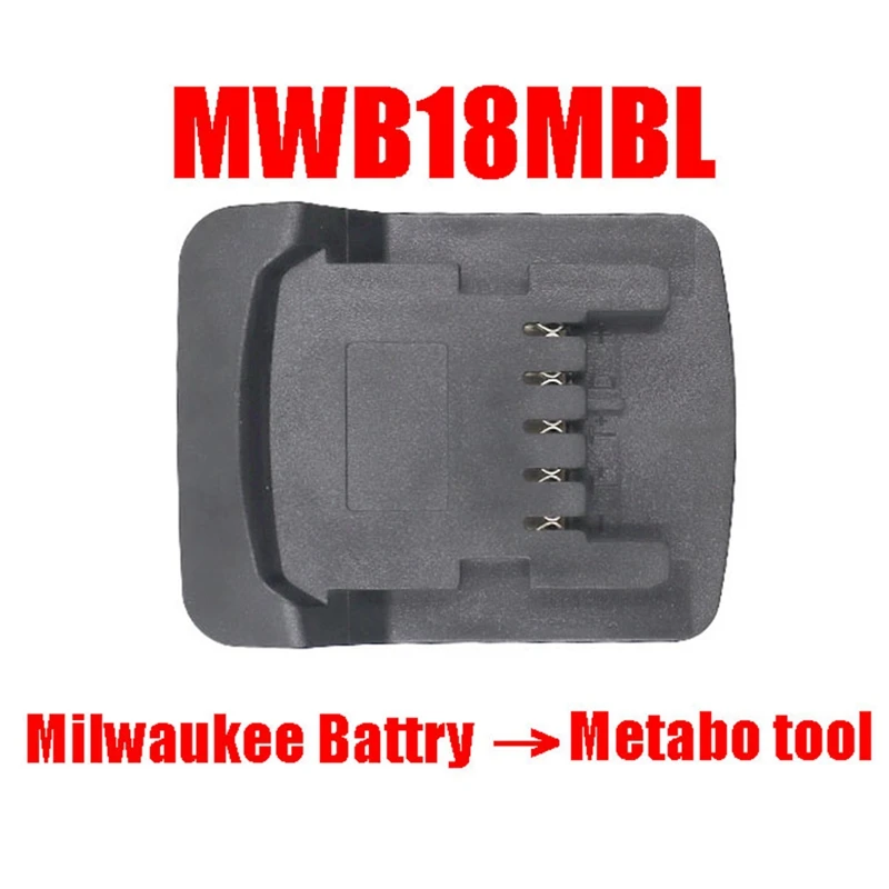 Electric Power Tool Adapter Converter MWB18MTL Use For Milwauke 18V Li-Ion Battery On For Metabo 18V Lithium Power Tools