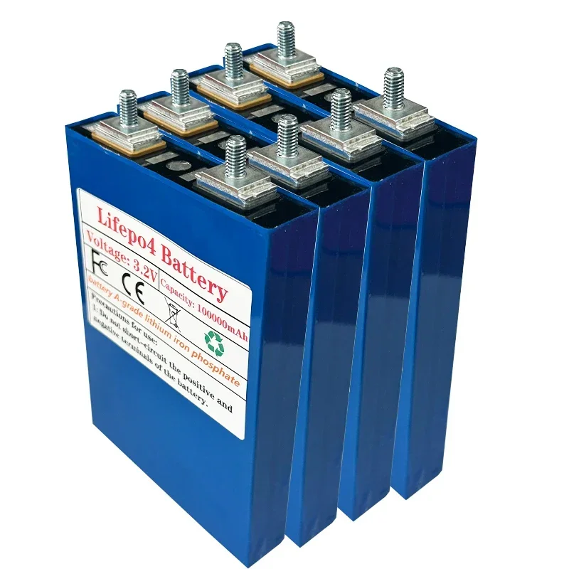 3.2V 100AH  Lifepo4 Lithium Iron Phosphate Battery Pack DIY 12V 24V 36V 48V Electric Car Solar Storage System Cells