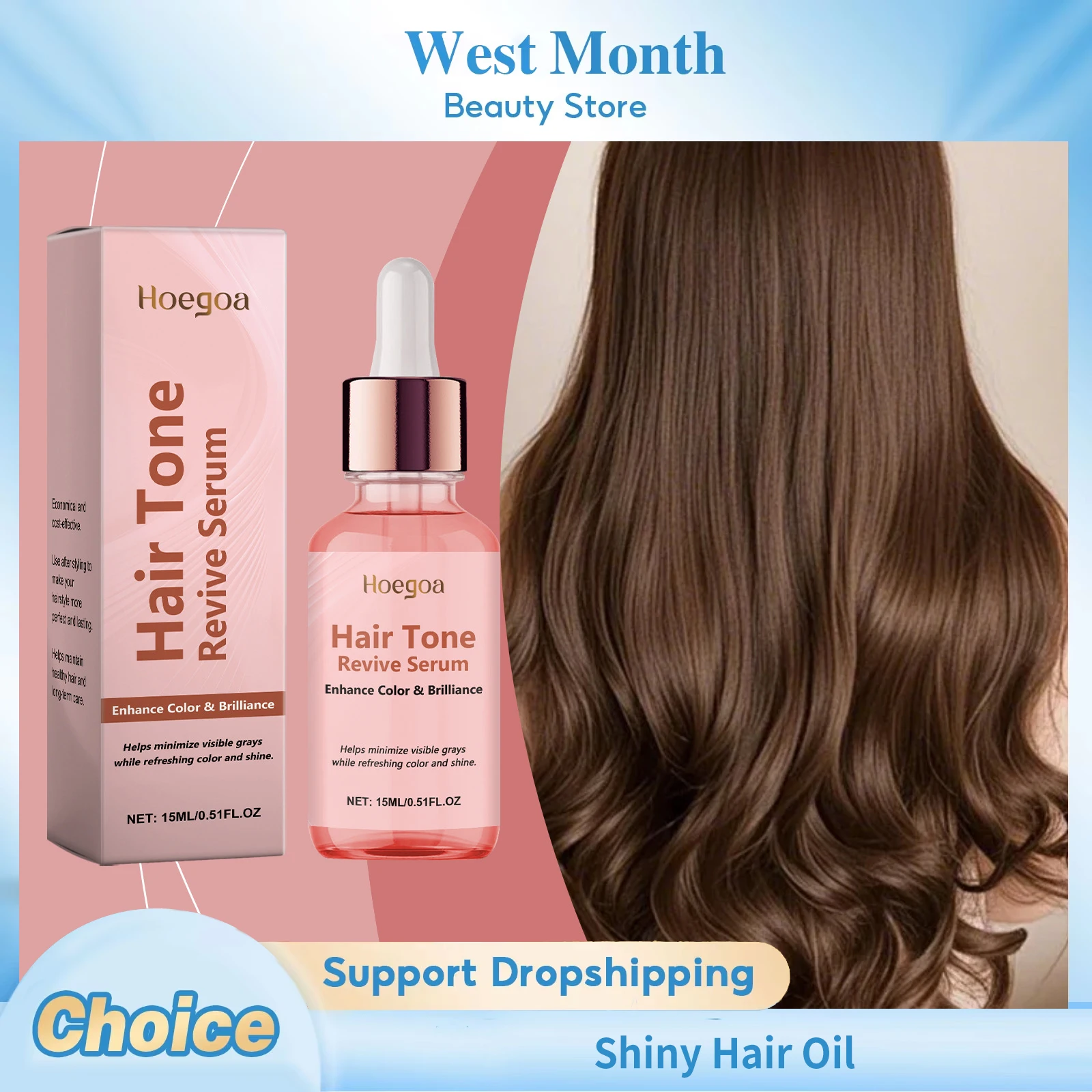 Shiny Hair Oil Deep Moisturizing Repair Dry Damaged Split Ends Hair Anti Frizz Restore Hair Luster Smooth Nourishing Hair Serum
