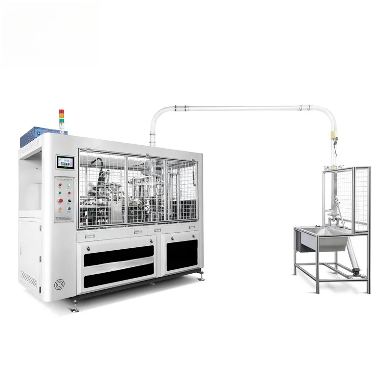 2023 New Design Fully Automatic High Speed Milk Tea Disposable Production Paper Cup Machine