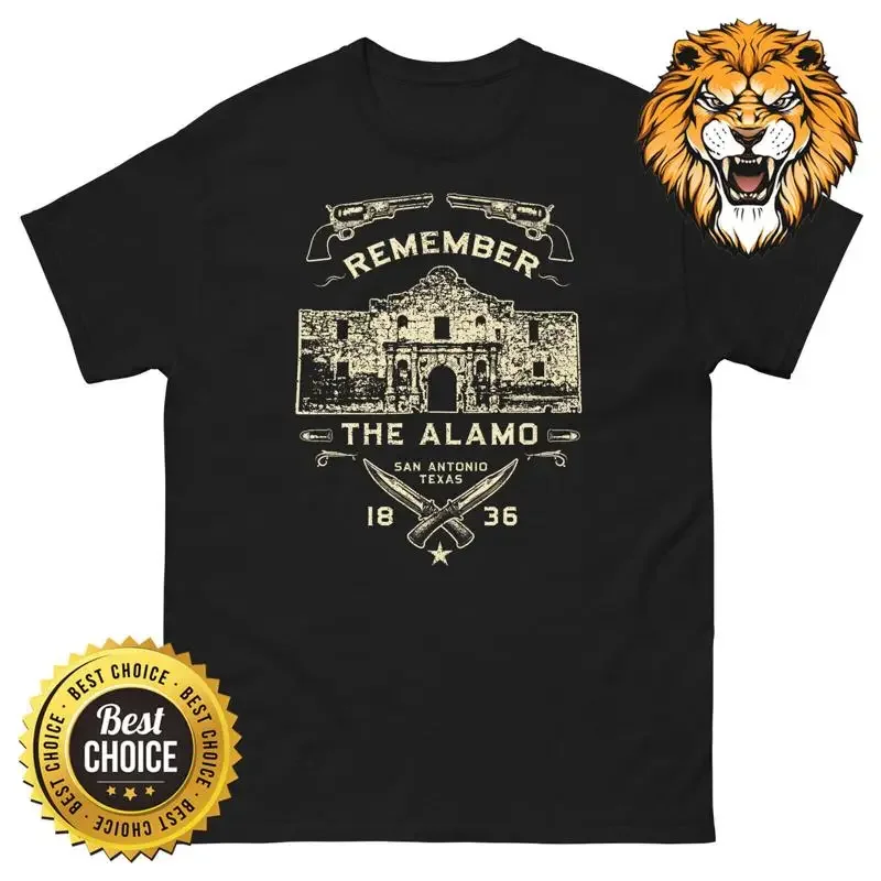 Lembre-se do Alamo 1836, camiseta souvenir histórica de San Antonio, Texas