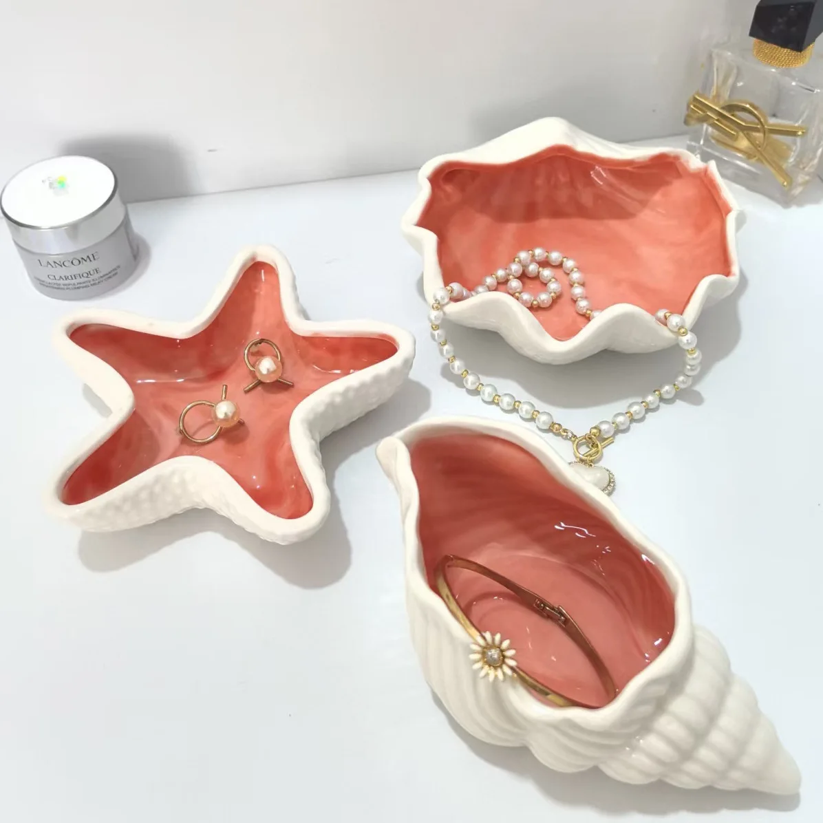 كريستال قطرة الغراء محارة قالب من السيليكون لتقوم بها بنفسك الجبس الراتنج الروائح شمعة كوب الجبس اناء للزهور زهرية صندوق تخزين المجوهرات