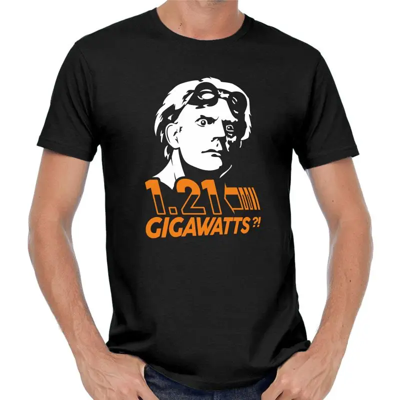 Camiseta Doc Brown Regreso Al Futuro 1 21 GIGAWATTS Camiseta Divertida