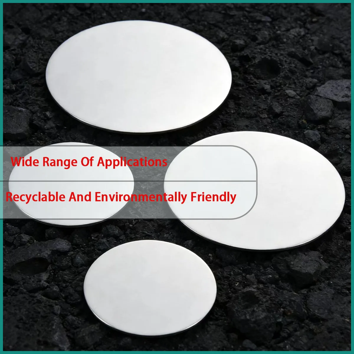 Stainless steel circular plate with a diameter of 50mm-300mm is used for food machinery, hardware accessories, etc