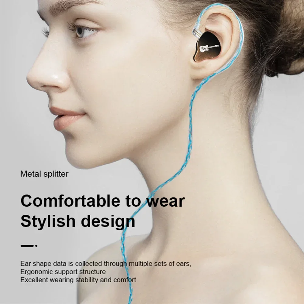 ND D2 sixteen-strand earphone silver-plated 3.5 fever grade 2.5 balance wire 4.4diy 2pin0.75 upgrade