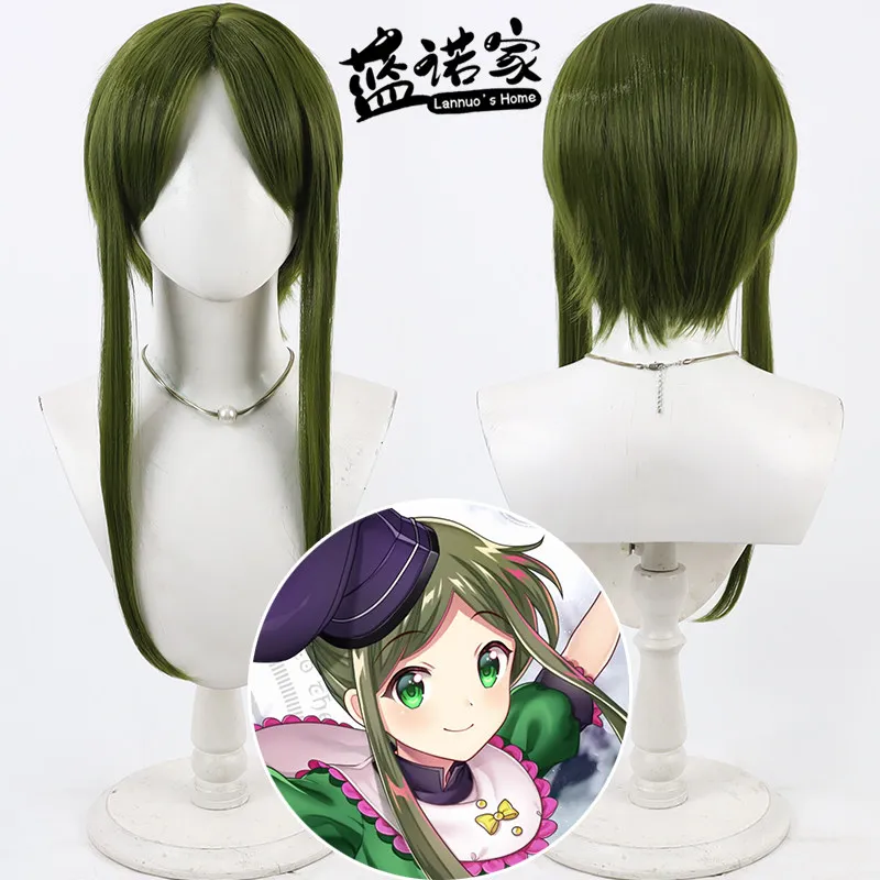 

Anime Touhou Project Mai Teireida Cos Cosplay Wig Halloween Carnival Party Props Synthetic Hair Heat Resistant Fiber + Wig Cap