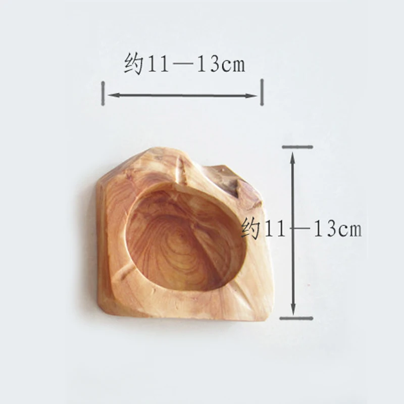 Natural Irregular wood Unique Ash Tray For Home Office Living room Creative Wooden Ashtray Smoking accessories Table Decoration