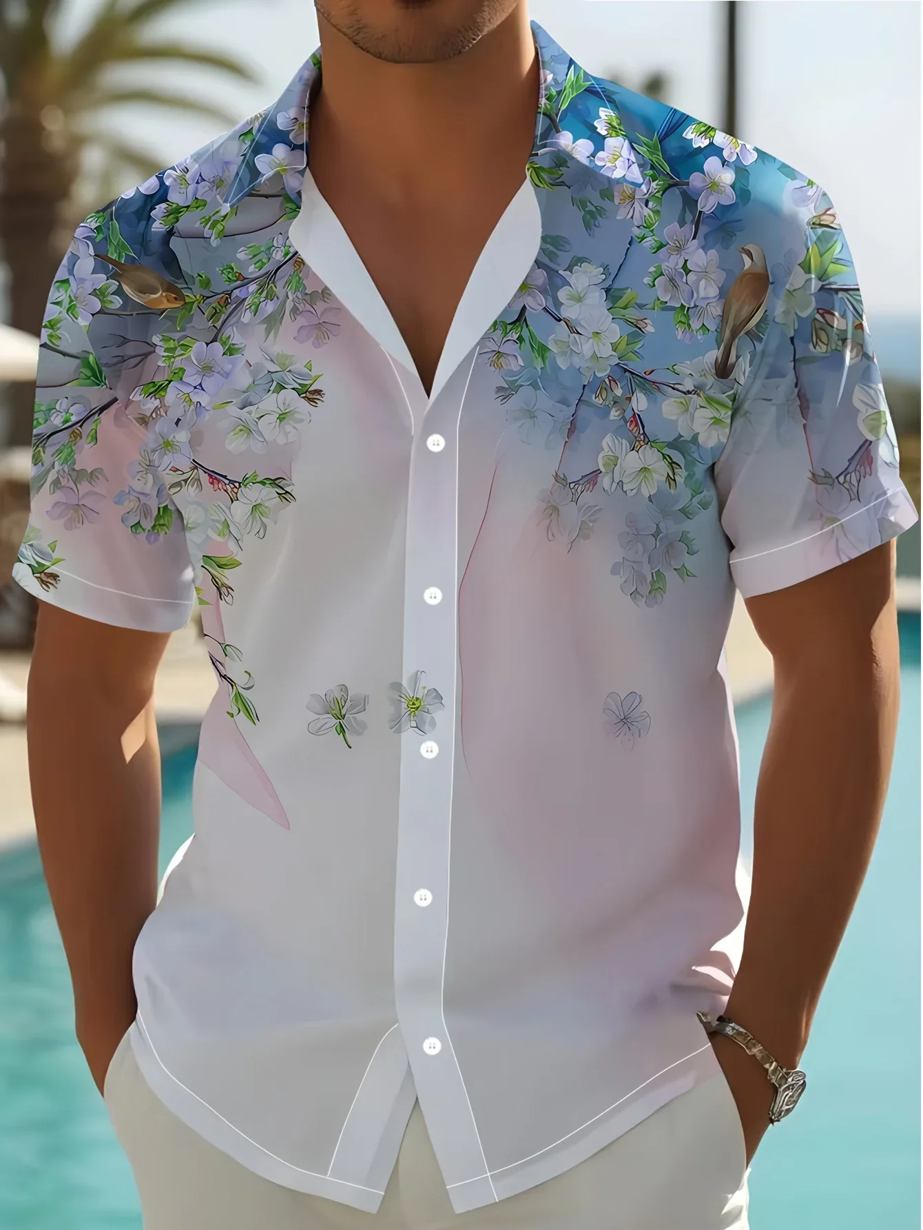 

Summer Casual Hawaiian Shirt For Men 2026 Trend Man Women Short Sleeve Fashion Beach Party Print Vacation Wear