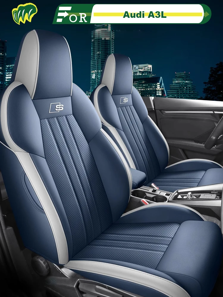 

For Left-Drive Car Seat Cover Of Audi A3L 2021-2024 Custom Fit Seat Protector All Season Full Surrounded Interior Accessory