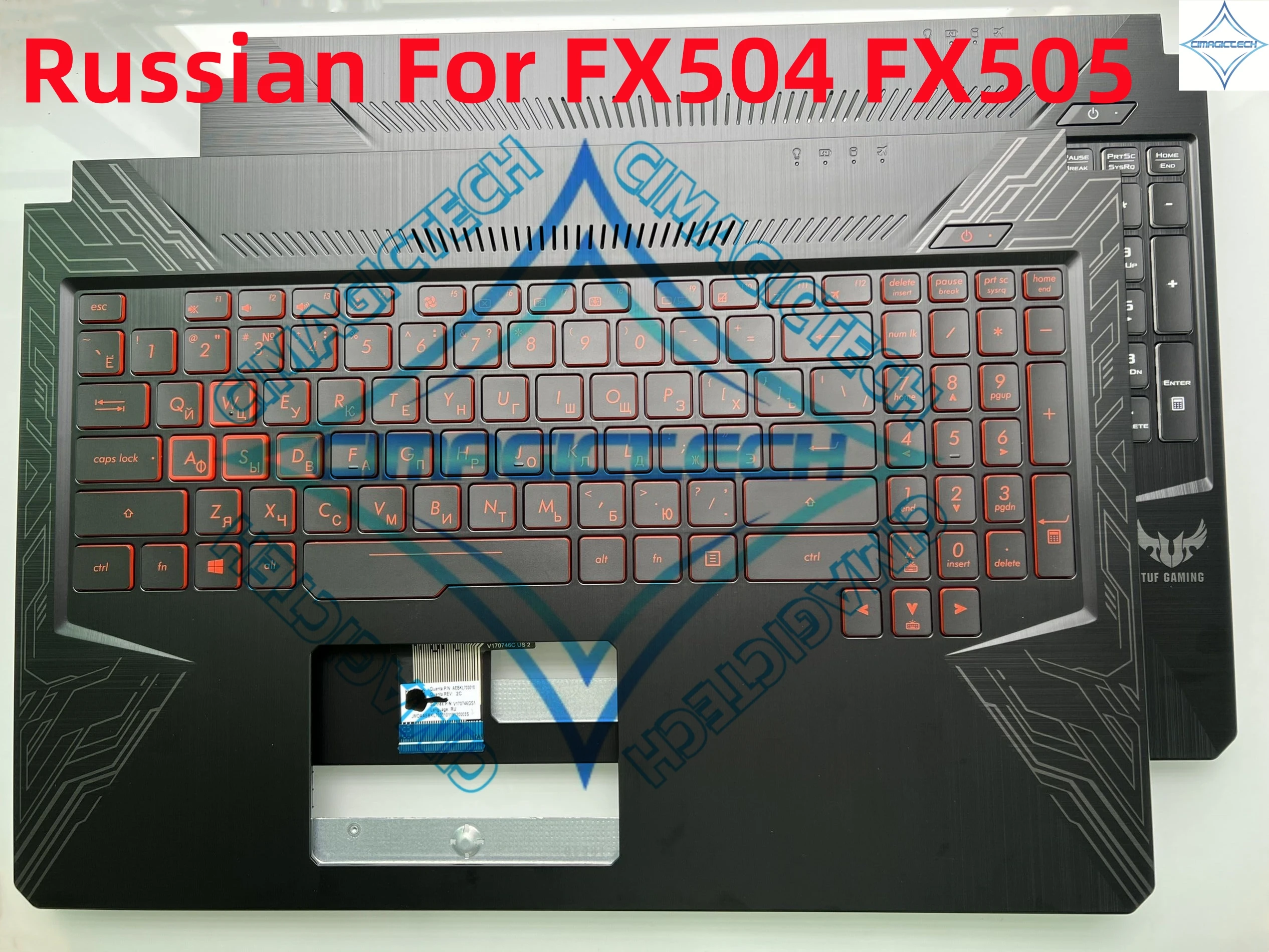 New RU Russian With C Shell Case For Asus TUF Gaming FX80 FX86 FX504 FX504G FZ80 FX95 FX505 FX505D FX705 TUF505 TUF705 Keyboard