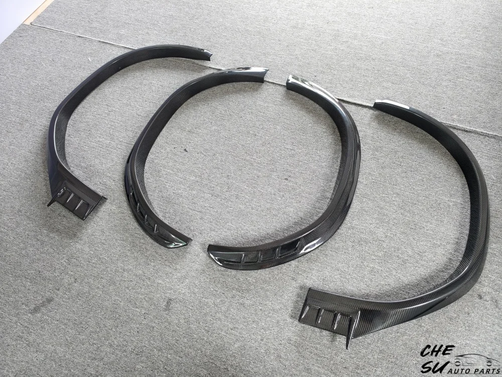 Perfect Installation of Aul Style High-quality Dry Carbon Fiber Wheel Arch Decorative Body Kit for BMW X6M Upgrade