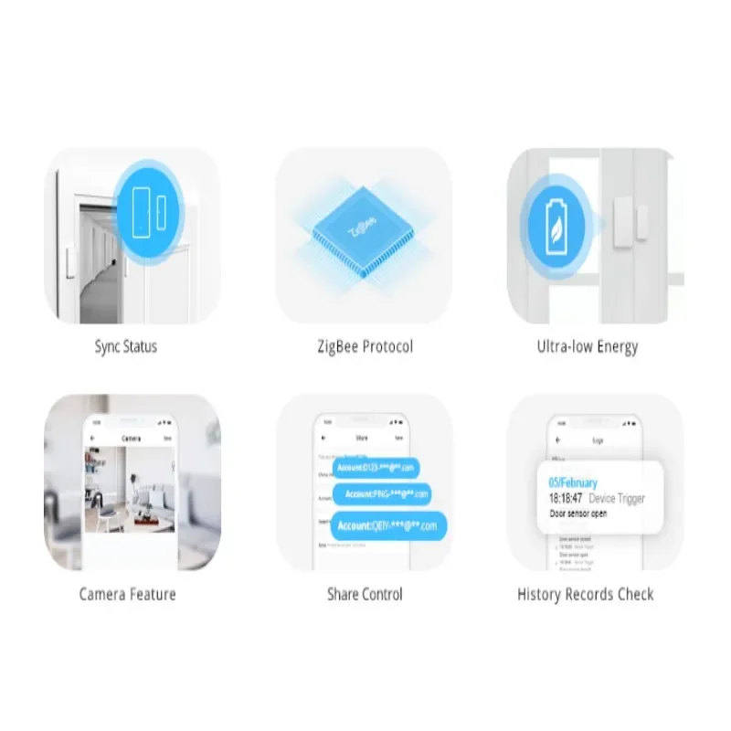 SONOFF-Sensor de alarma para puerta y ventana, SNZB-04 Zigbee, EWelink, seguridad inteligente, ZBBridge necesario, funciona con Alexa y Google Home